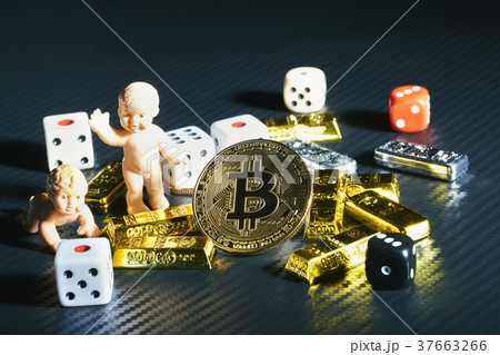 Bitcoin 金貨 仮想通貨 ゴールド カーボン 37663266