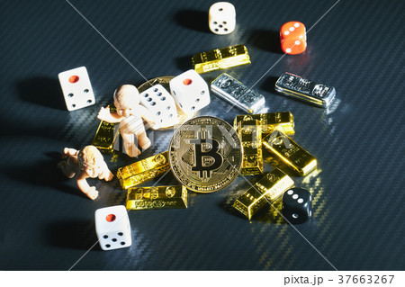 Bitcoin 金貨 仮想通貨 ゴールド カーボン 37663267
