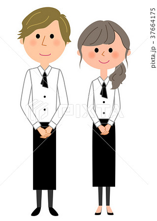 カフェ　スタッフ　店員　仲間 37664175