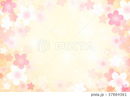 桜の花背景のイラスト素材 桜の花背景のイラスト素材