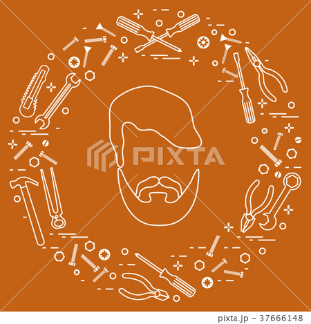 Male and different tools for building, 37666148