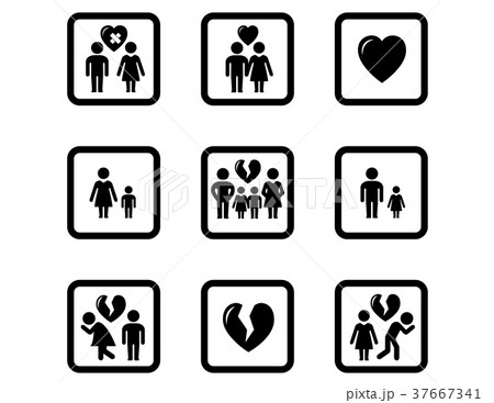 people divorce concept icons set people divorce concept icons set 37667341