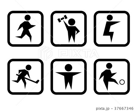 set of sport concept symbols 37667346