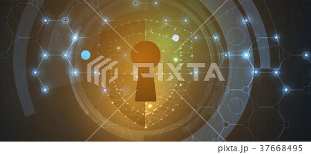 Technology security. Modern safety web concept Technology security. Modern safety web concept 37668495