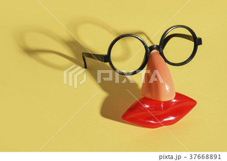 fake glasses, nose and mouth 37668891