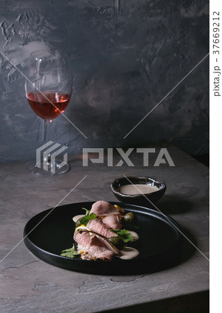 Veal with tuna sauce vitello tonnato 37669212