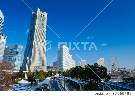 積雪 横浜 みなとみらい 積雪 横浜 みなとみらい 37669499