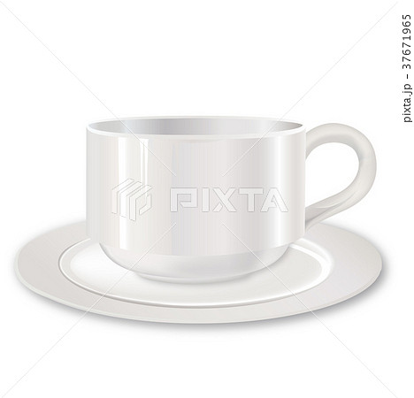 Cup With Saucer Coffee Break Icon Tea Mug のイラスト素材