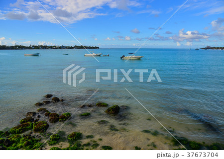 Seascape of Mauritius Island 37673704
