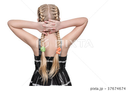 Child looking away, rear view 37674674