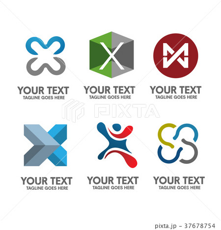 creative letter x, sport letter x, elegant letter  37678754
