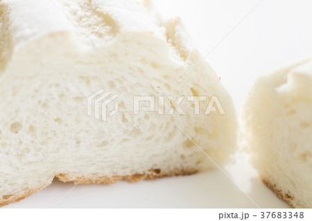米粉パン シンプル・白バックの写真 37683348