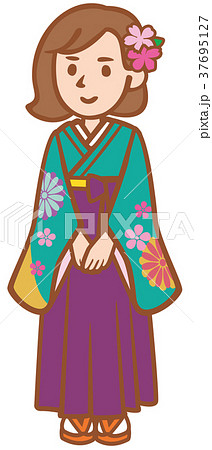 袴　女性　学生 37695127