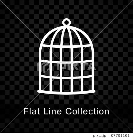 birdcage icon on checkered background 37701101