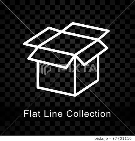 open box icon on checkered background 37701116