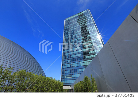 東京スカイツリー　ドームガーデンから見る映り込み 37701405