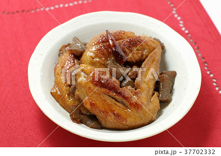 鶏肉手羽とこんにゃくの甘辛炒め 37702332