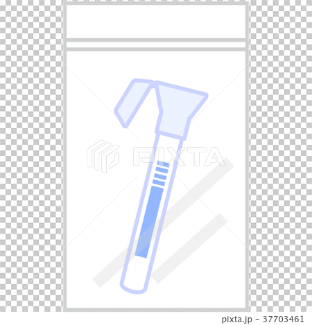 チャック袋に入った唾液検査キット 37703461