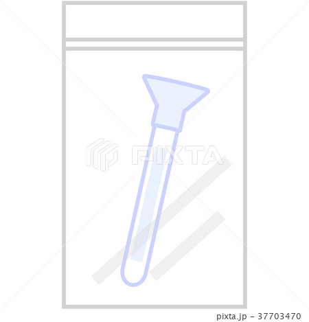 チャック袋に入った唾液検査キット 37703470