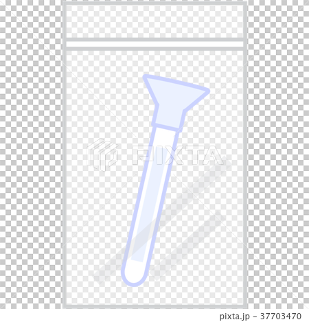 チャック袋に入った唾液検査キット 37703470