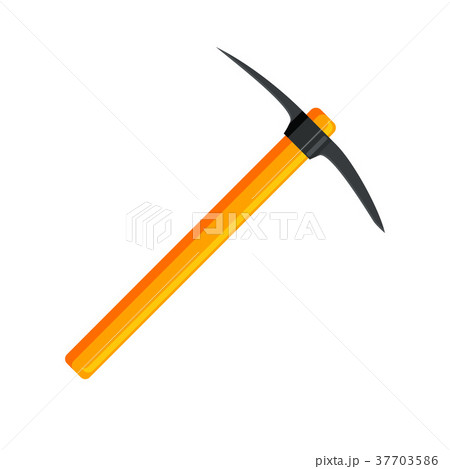 Wooden pickaxe with iron tip. 37703586