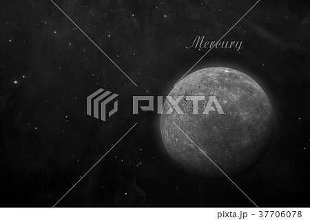 Planet Mercury. Space background. Planet Mercury. Space background. 37706078