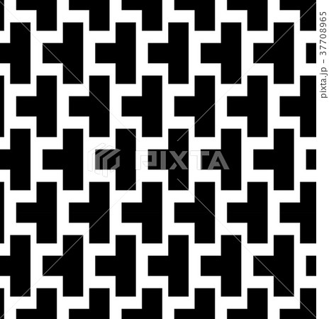 Black and white geometric seamless pattern. Black and white geometric seamless pattern. 37708965