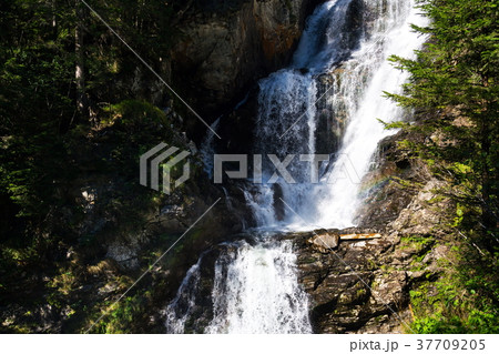 Alpine waterfall Riesachwasserfall, Austria 37709205