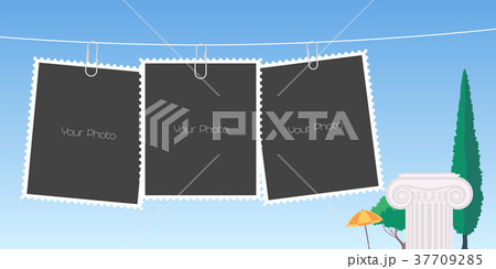 Collage of photo frames vector illustration Collage of photo frames vector illustration 37709285