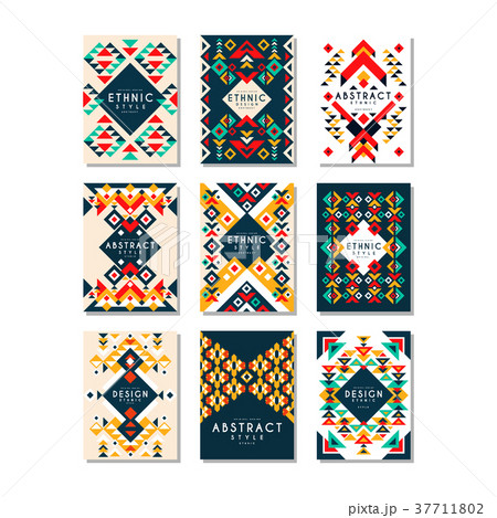 Colorful vector set of 9 card templates with Colorful vector set of 9 card templates with 37711802