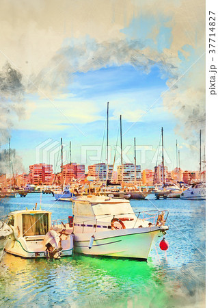 Yachts and boats in Marina Torrevieja 37714827