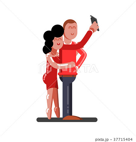 Couple making selfie 37715404