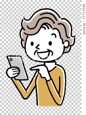 高級女士：智能手機 37715586