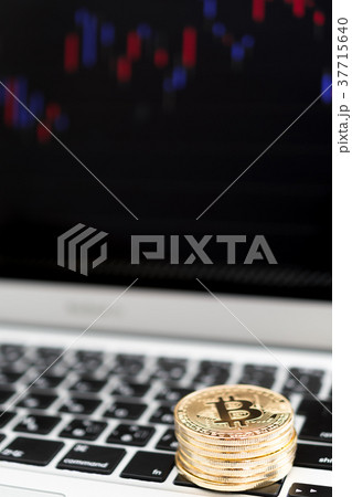 仮想通貨・ビットコインの取引イメージ 37715640