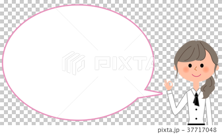 Cafe staff who make OK sign Speech Cafe staff who make OK sign Speech 37717048