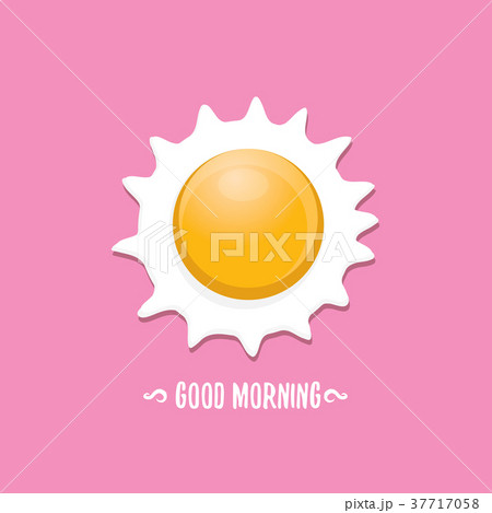 Fried Egg vector illustration. good morning 37717058