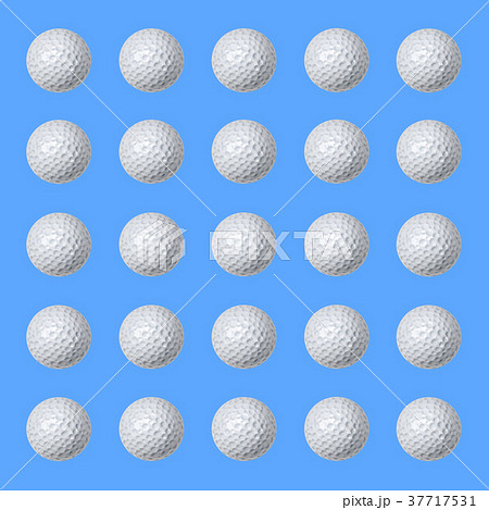 Several olf balls on blue Several olf balls on blue 37717531
