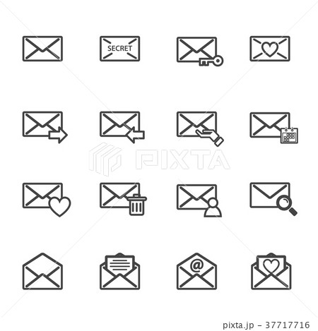 Envelope and e-mail vector icon Electronics 37717716