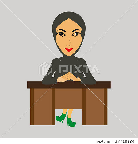 flat icon on theme Arabic business Muslim business flat icon on theme Arabic business Muslim business 37718234