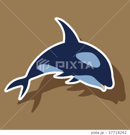 paper sticker on theme Save whales. killer whale 37718262