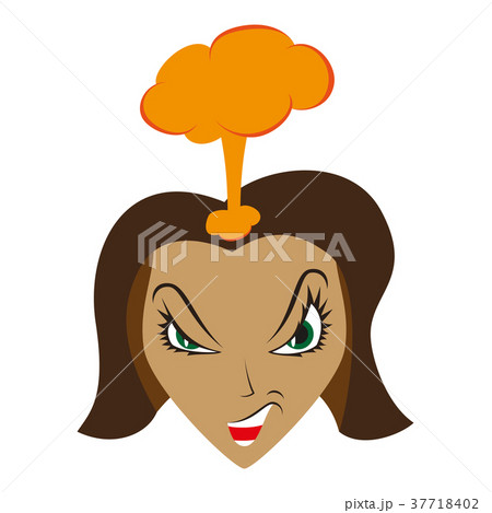 flat icon on theme evil women 37718402