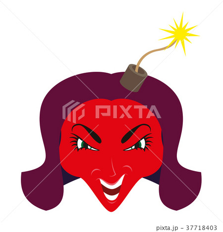 flat icon on theme evil women flat icon on theme evil women 37718403