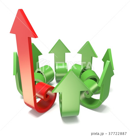 Green spiral arrows directed of the center Green spiral arrows directed of the center 37722887