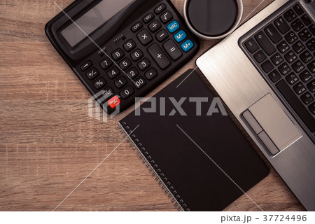 Laptop computer or notebook, calculator Laptop computer or notebook, calculator 37724496