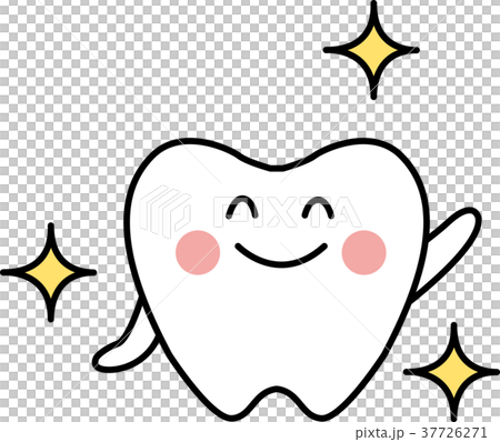 健康な歯　ピカピカ　イラスト 37726271