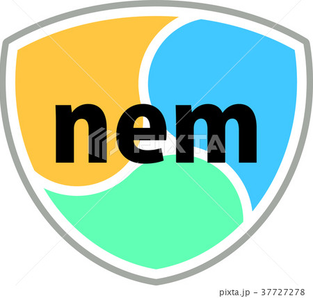 nemコイン風マーク 文字付き nemコイン風マーク 文字付き 37727278