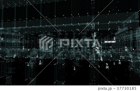 Abstract 3d city rendering 37730185