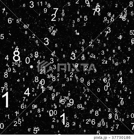 Abstract background with numbers 37730186