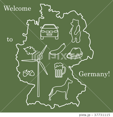 various symbols of Germany. Travel and various symbols of Germany. Travel and 37731115