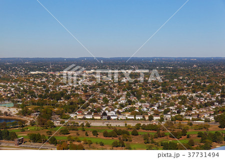 Aerial shot of New York City and surrounding area 37731494